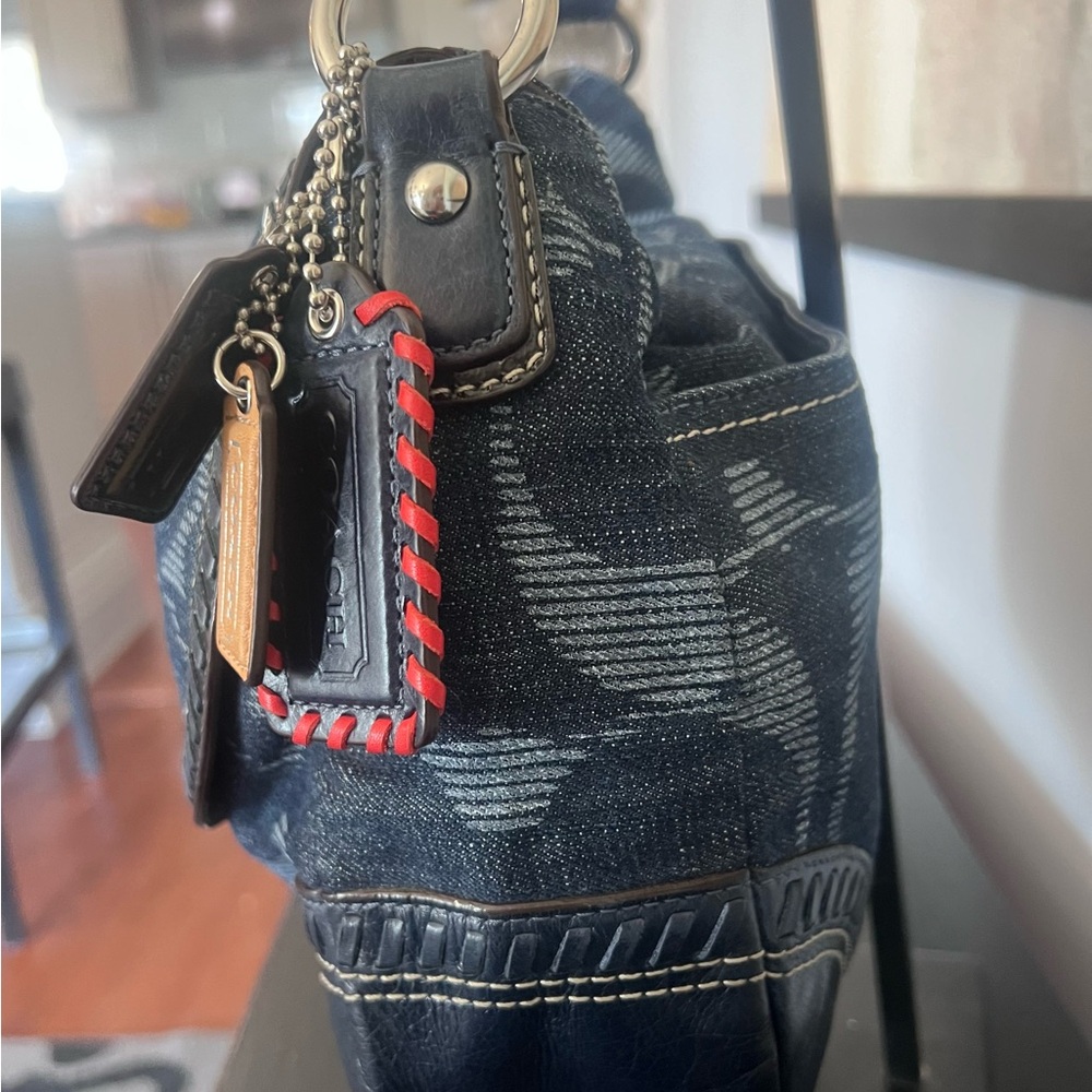 Coach Signature Poppy Hobo Denim Bag 2011 - Picture 6 of 12